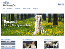Tablet Screenshot of animaldermatology.com